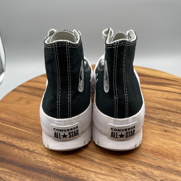 Converse CTAS All Star Lift Shoes Womens 9 Black Platform Lug Canvas Hi Sneakers